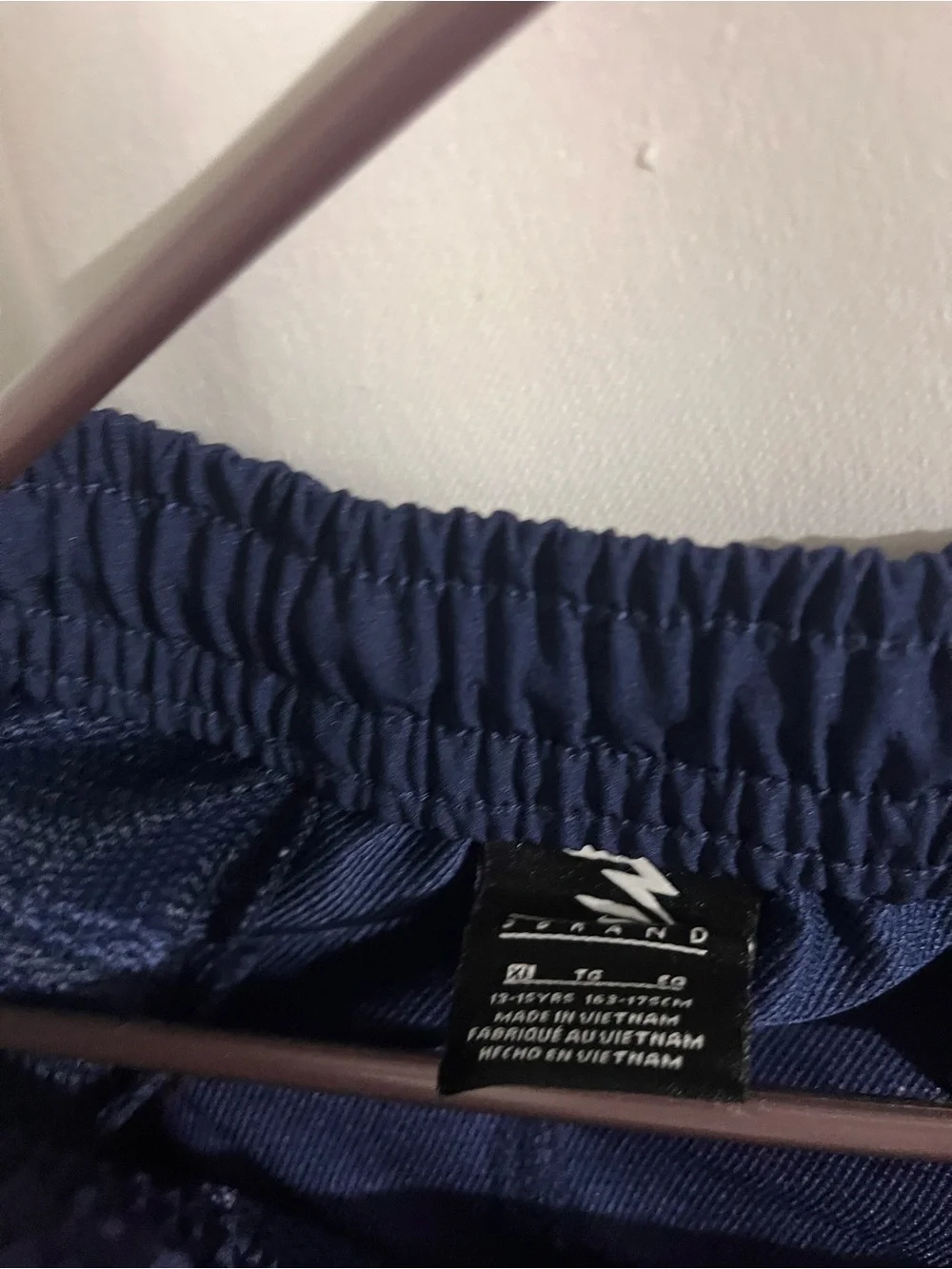 Nike Navy Blue Cargo Track Pants with White Accents